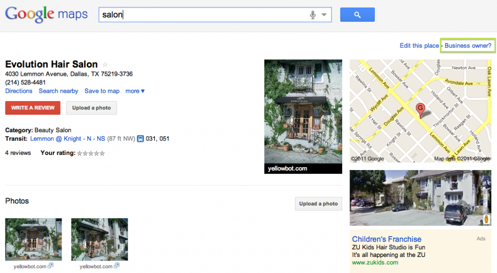 What is Google Local - Google Example - Unclaimed Places Page What is Google Local - Google Example - Unclaimed Places Page