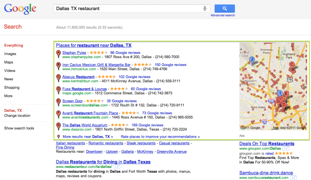 What is Google Places - Google Example - Pure Results What is Google Places - Google Example - Pure Results