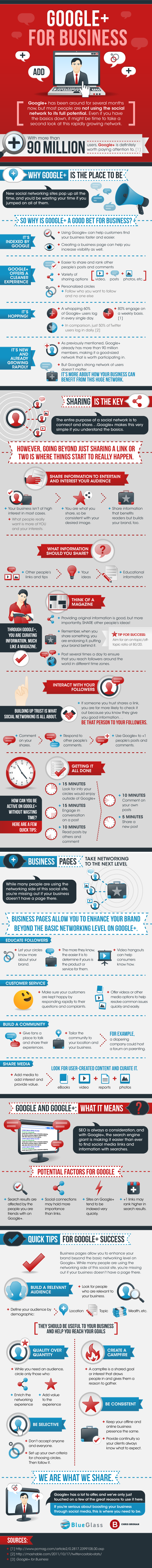 Google Plus for Business Infographic